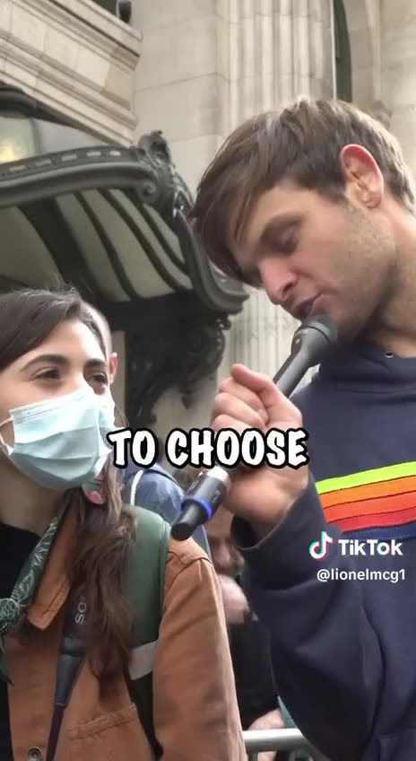 He goes to these protests and asks the most ridiculous questions and it screws up the NPC’s 😂