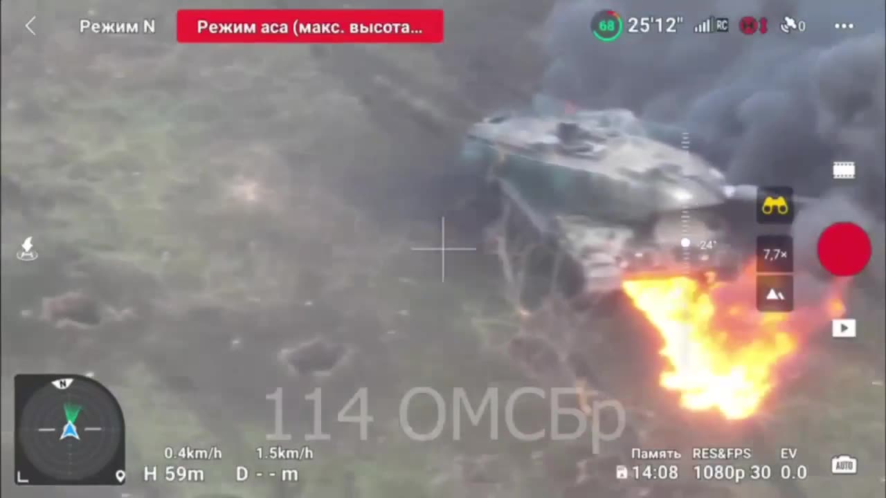 😮🇷🇺 Russia Drone Operator's Reaction to Leopard 2A6 Hit in Avdiivka | RCF