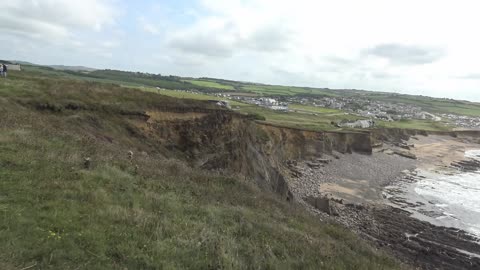 Bude to Widemouth Bay. South West Coastal Path Walk Cornwall England 16th August 2024