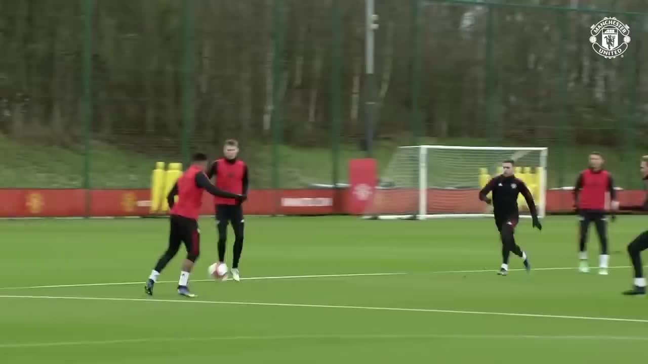 Training | United prepare for Aston Villa tie | Manchester United v Aston Villa | FA Cup