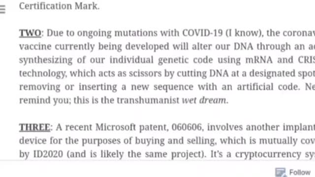 BILL GATES CAUGHT ON VIDEO ADMITTING VACCINES WILL CHANGE OUR DNA