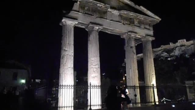 Monastiraki at night Athens, Greece