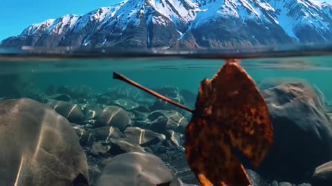 A freshwater lake in Alaska