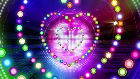 beautiful dynamic stage background and kaleidoscope vj video