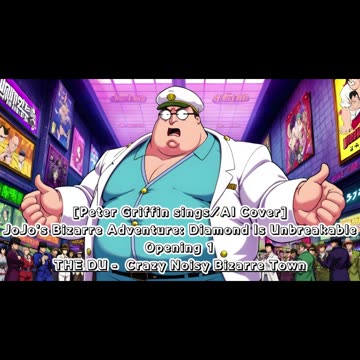 [Peter Griffin sings/AI Cover] JoJo's Bizarre Adventure: DU Op 1 THE DU - Crazy Noisy Bizarre Town