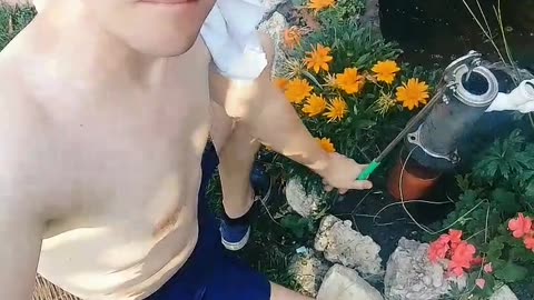 Faraon pompuje wodę z Nilu