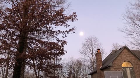 December 2, 2020 - A Bright Morning Moon in Avon, Indiana