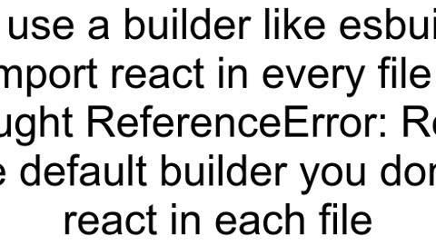 Do I need to import react in every file