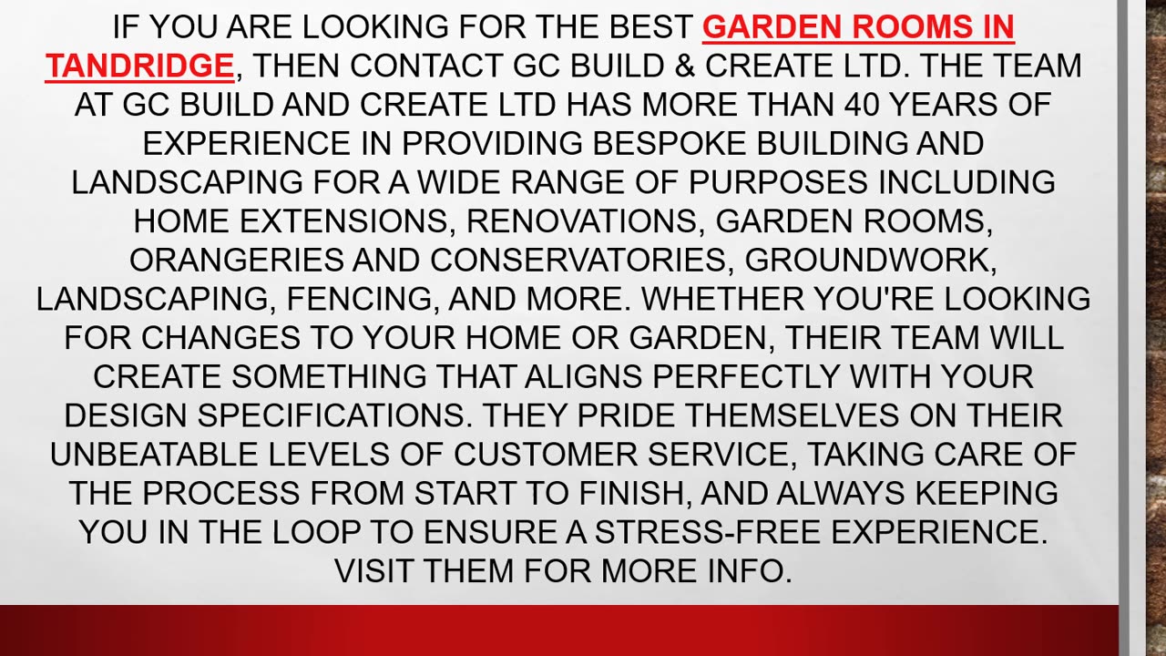 Best Garden Rooms in Tandridge