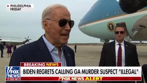 Biden regrets to call GA murder suspect ILLEGAL