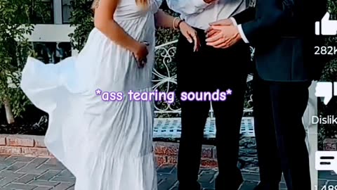 ASS TEARERS ASSOCIATION: ALLY TEARS ASS ALL OVER HER WEDDING CEREMONY