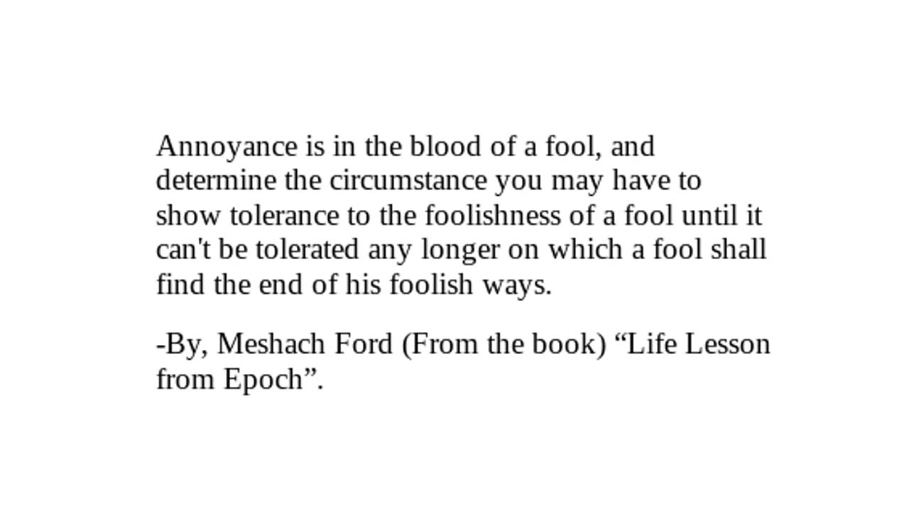 "Life Lesson from Epoch" Checkout Description