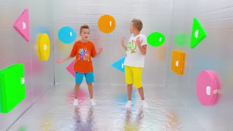 Vlad and Niki Inside the Magic Cube Challenge