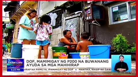 Pamahalaan, magbibigayng ayudang P200 kada pamilyakada buwanSAAN NGA AABOT ANG P200?