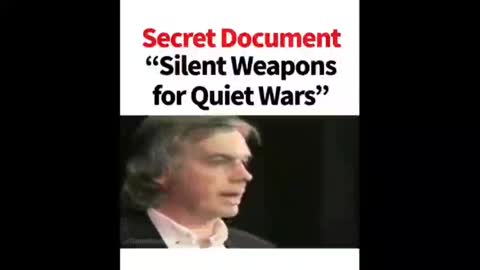 Secret Document "Silent Weapons for Quiet Wars"