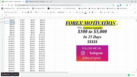 Forex Motivation $500 to $5,000 In just 25 Days! Simple forex trading