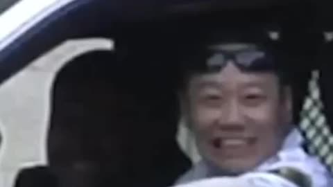 cop is amused by skateboarder getting worked