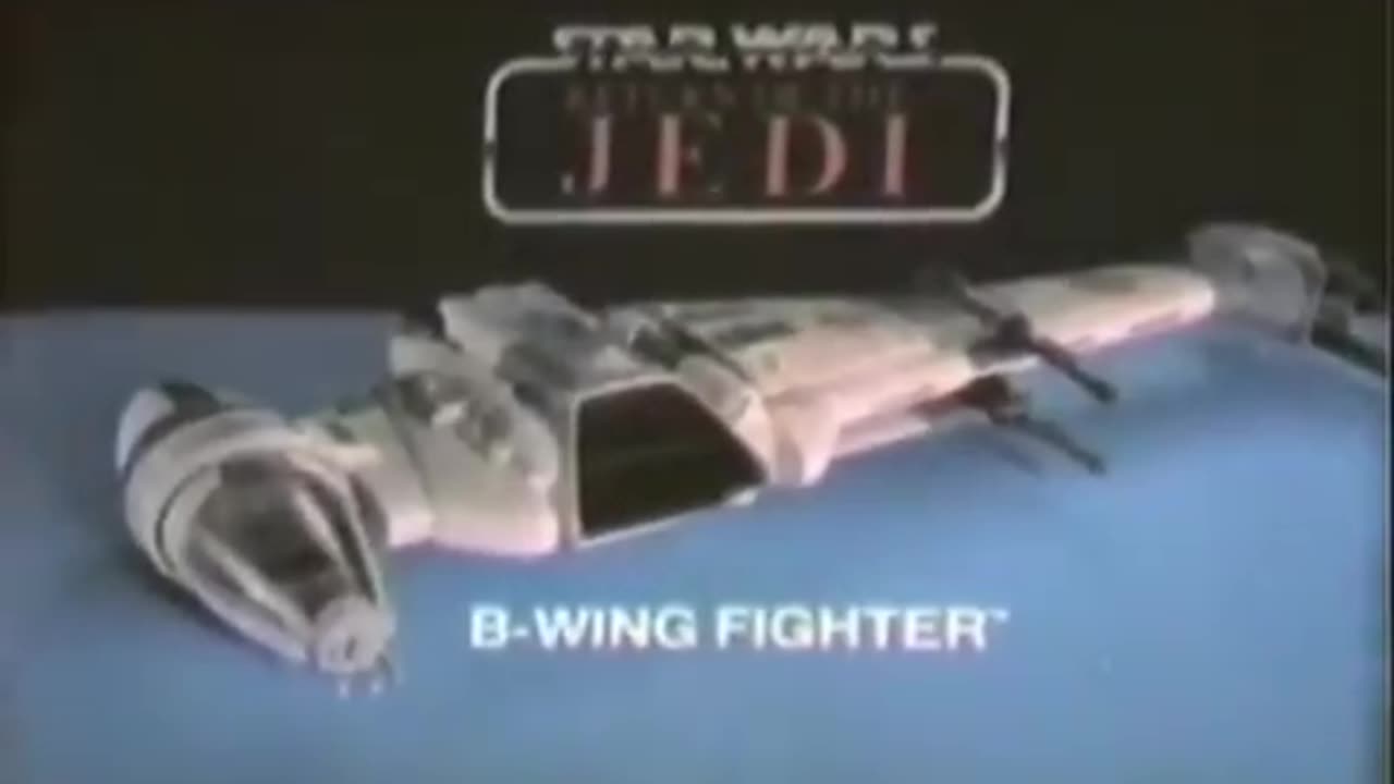 Star Wars 1983 TV Vintage Toy Commercial - Return of the Jedi B-Wing Fighter