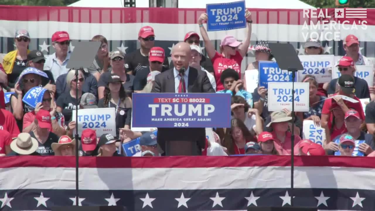 Rep. William Timmons Speaks at Trump Rally in Pickens, SC