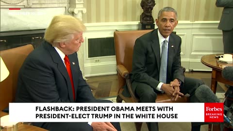 FLASHBACK: President Obama Welcomes President-Elect Trump To The White House In 2016