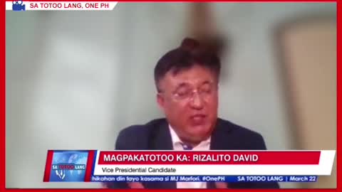 Rizalito David sa"grand coalition"«VS. BBM-Sara tandem