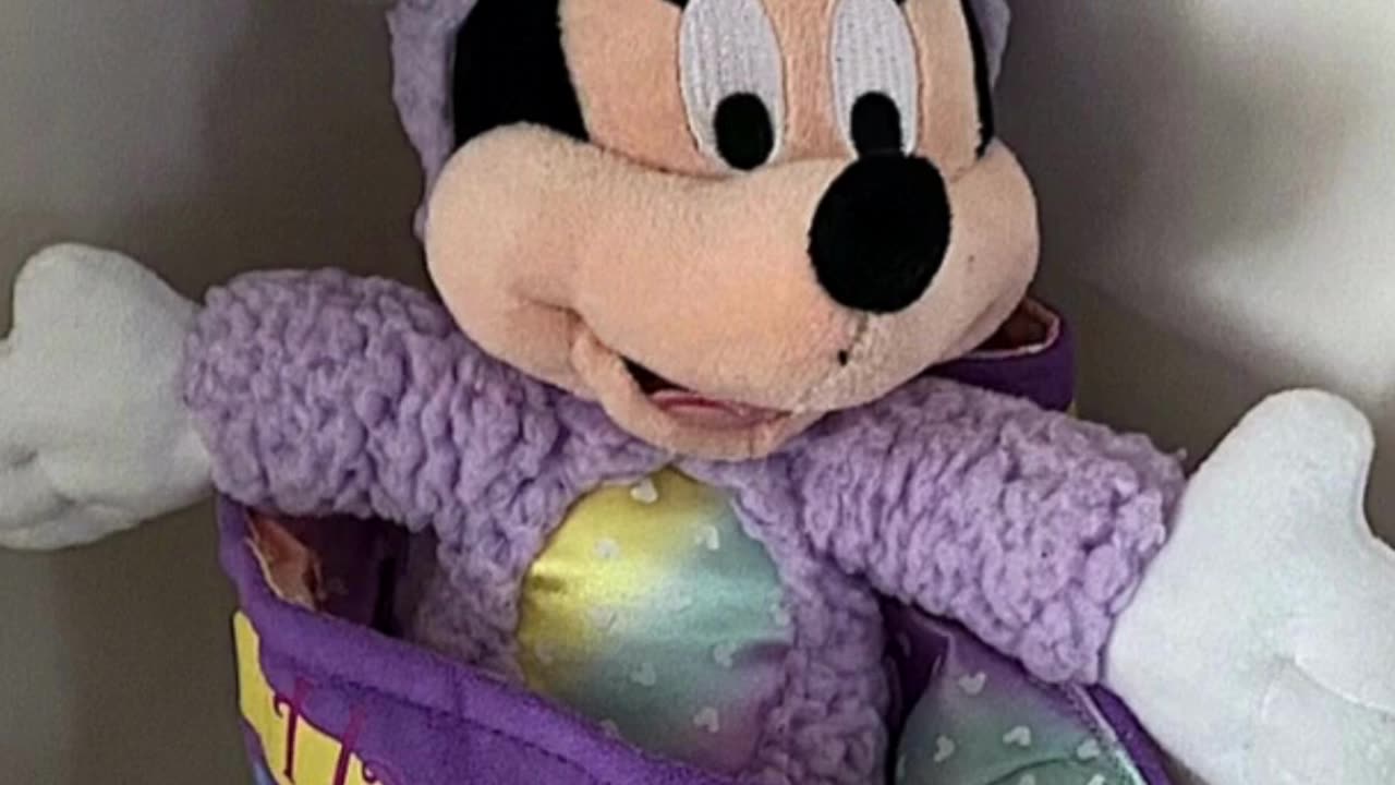 Disney Parks 2009 Minnie Mouse Easter Bunny in Egg Plush Doll #shorts