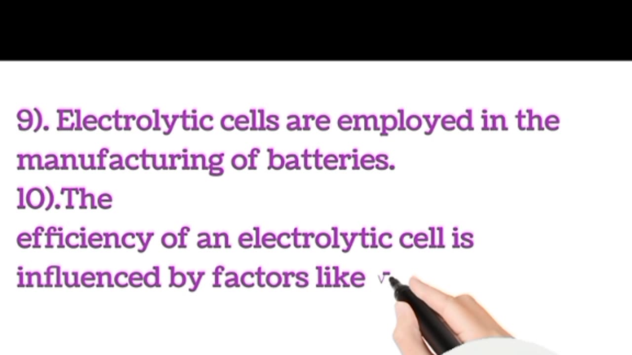 Important facts about electrolytic cell. All chemistry of cell