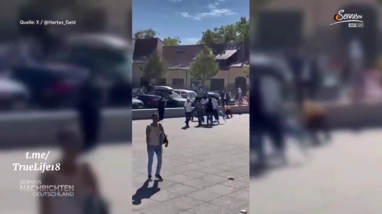 🇩🇪 Stuttgart - Massive Ausschreitungen bei Eritrea-Treffen im Römerkastell.