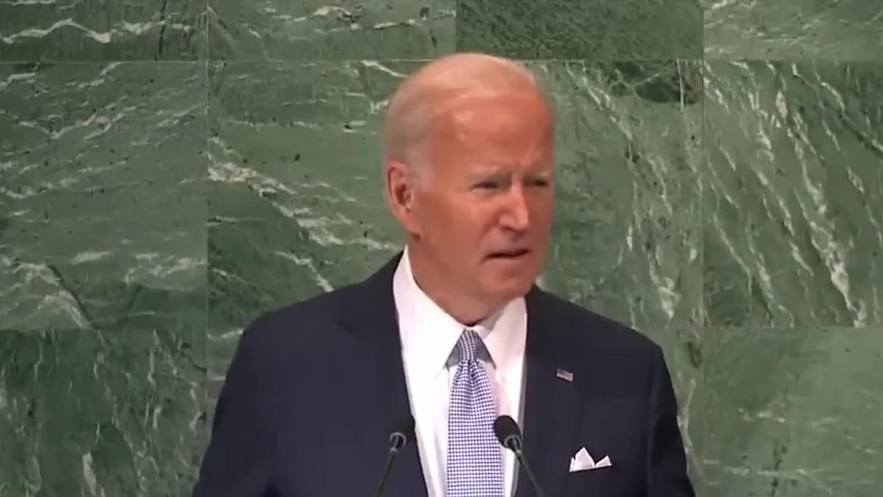 Biden explains a shop's name change at the UN