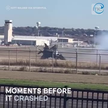 Pilot ejects from plane moments before it crashes