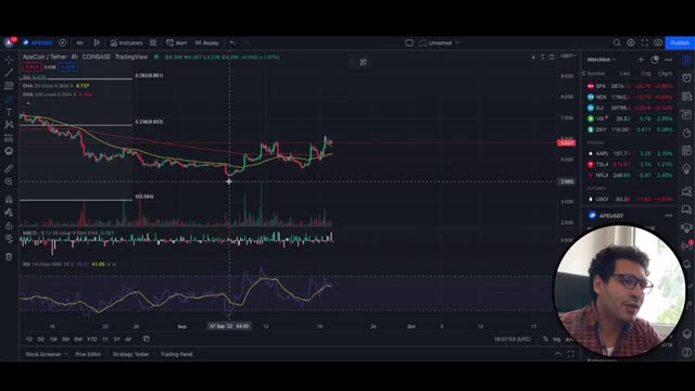 Massive APE Coin Bearish Price Dump After Bull Spike