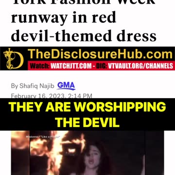 MADONNA’S DAUGHTER 🤫STRUTS NEW YORK FASHION WEEK RUNWAY IN RED DEVIL THEMED DRESS