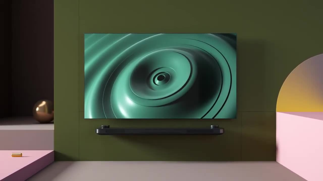 LG SIGNATURE OLED TV W - A TV that dissolves into the space it fills (Collabo with Santi Zoraidez)