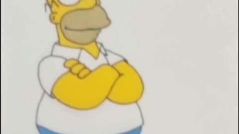 Drawing of Homer Simpson.