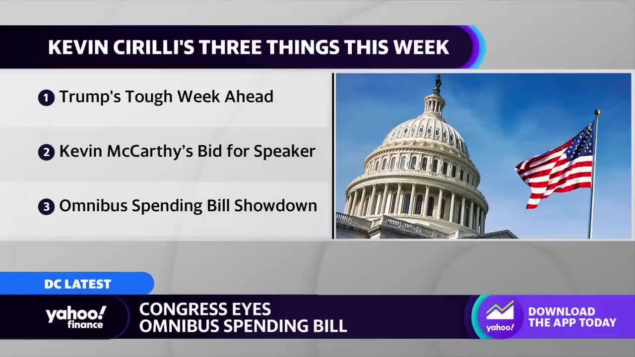 Trump's tax returns, McCarthy’s (R) House Speaker bid, omnibus spending bill: What to watch in DC