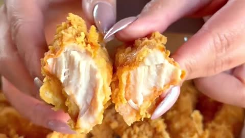 Chicken 🐠 Fried 🍤 Eating ASMR#asmr #shorts