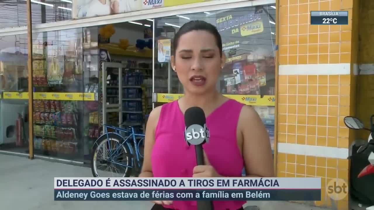 Delegado é assassinado a tiros em Farmácia | SBT Brasil