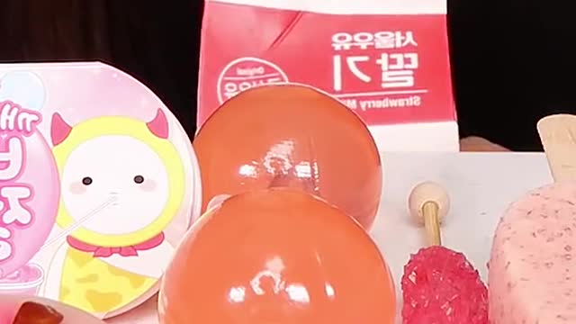 Pink Honey Jelly Recipe, Ice Cream, Tiktok Jelly, Wagashi #zoeyasmr #zoeymukbang #bigbites #mukbang