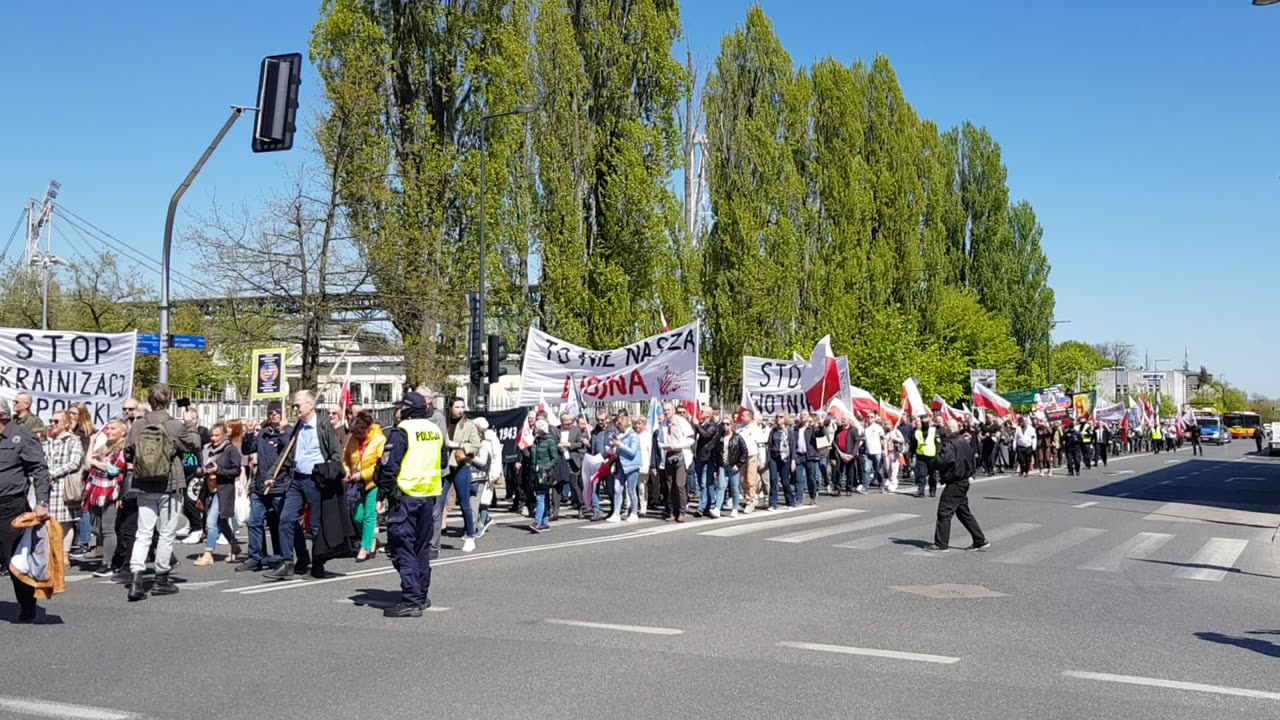 1.05.2023 r. - #MarszPokoju, #Warszawa, #Polska. Wideorelacja - część 4/14.