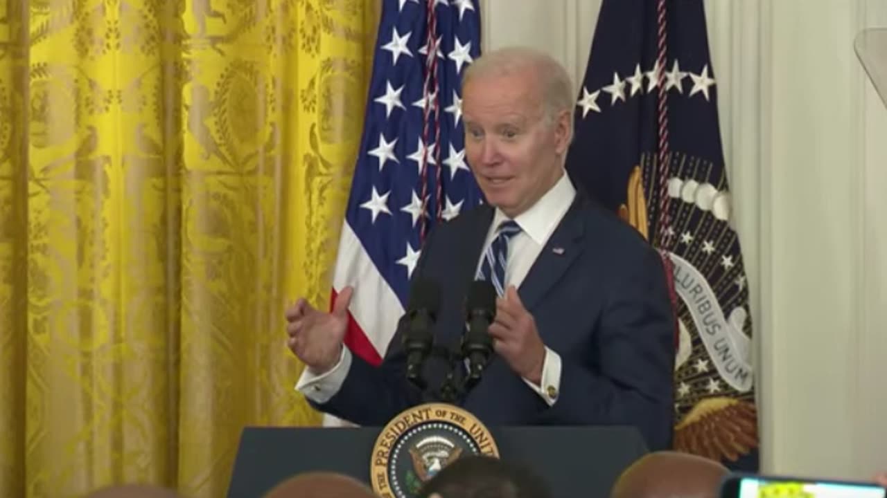 Biden speaking at a Black History Month reception: "I may be a white boy, but I'm not stupid."