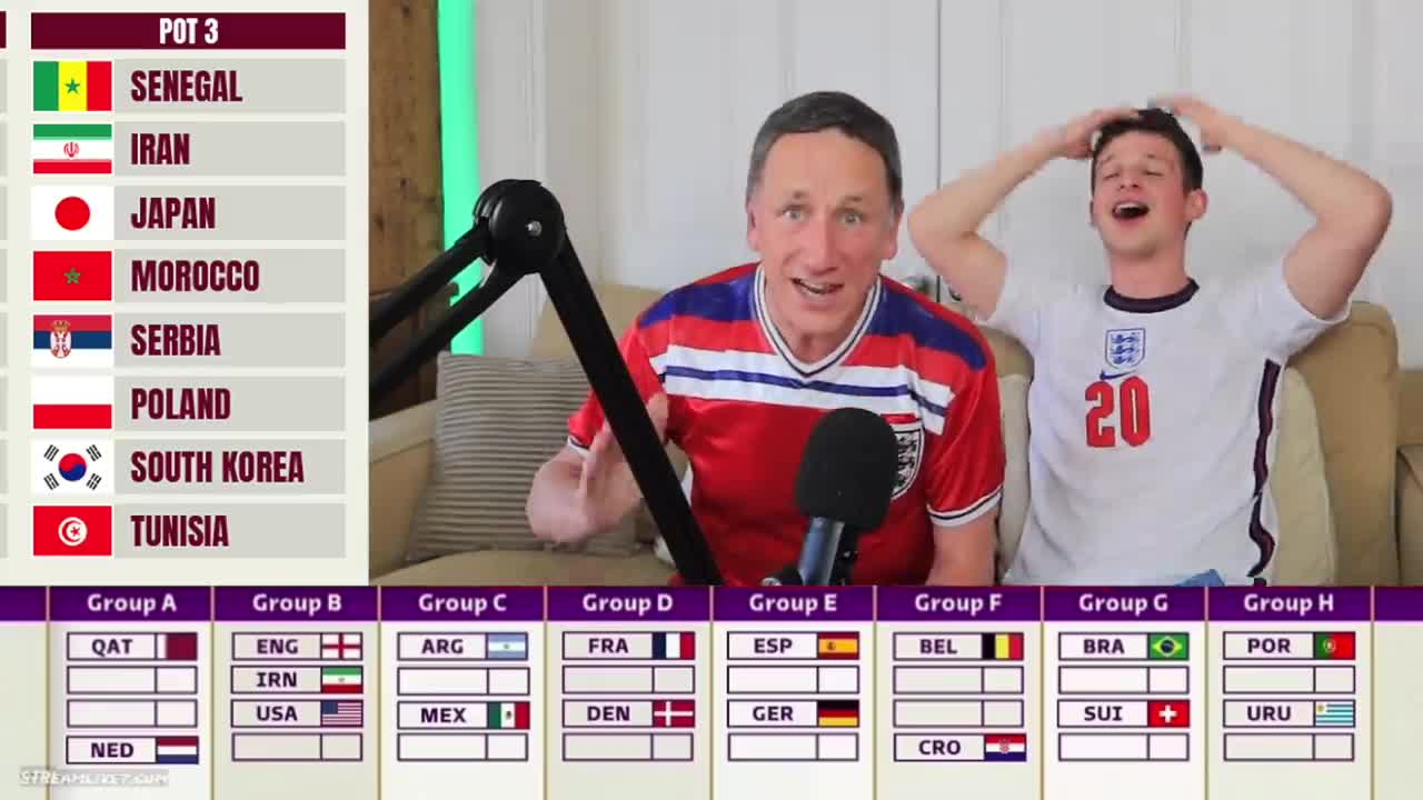 REACTING TO THE QATAR 2022 WORLD CUP DRAW
