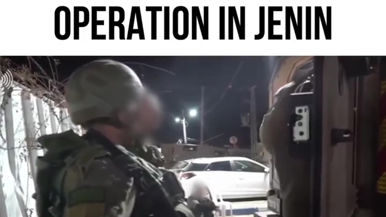 Israel launch operation in jenin