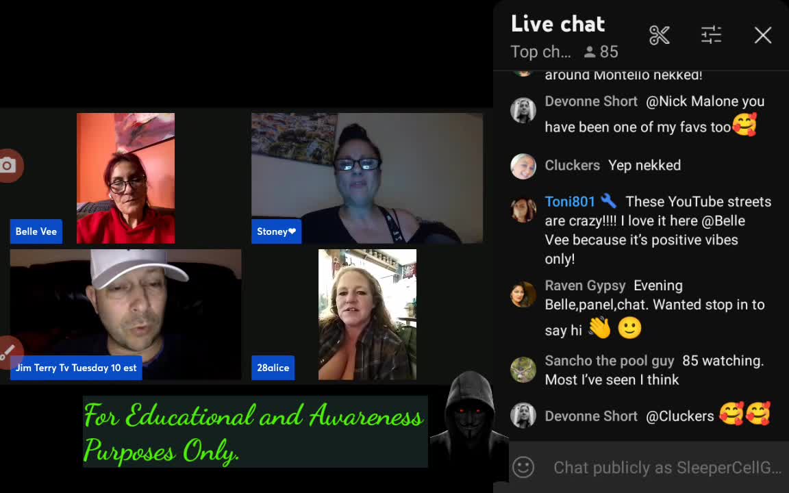 @JimTerryTV on YouTube spreads like cancer to Belle