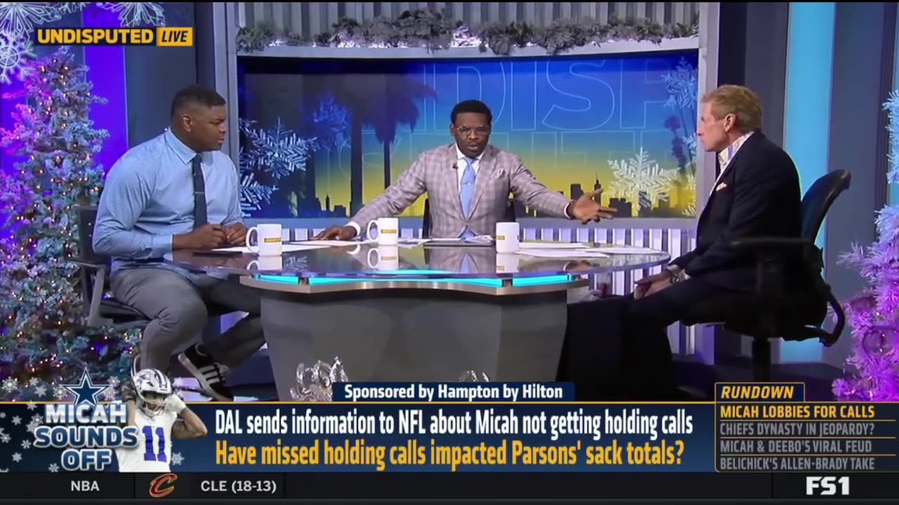 UNDISPUTED Skip Bayless reacts DAL sends information to NFL about Micah not getting holding calls
