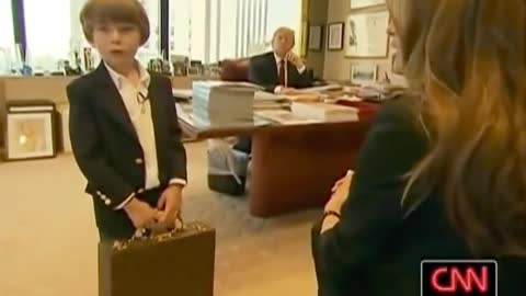 Awesome RARE little video of Barron, Donald and Melania when Barron was a little boy!