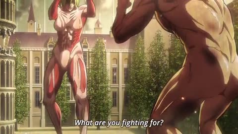 Attack on Titan Annie and Eren and 2nd fight sub