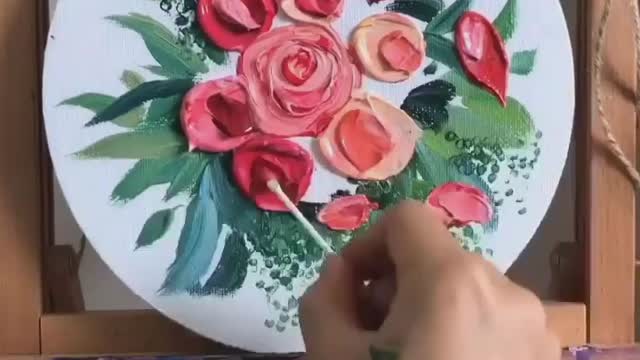 Beautiful drawing of roses from a professional №2