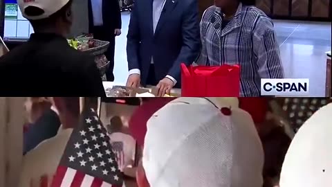 Trump vs Biden ordering food in Philly