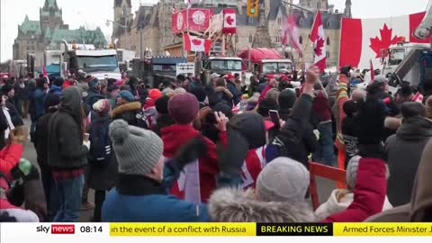 Canada Freedom Convoy: 'We'll be here as long as it takes!'