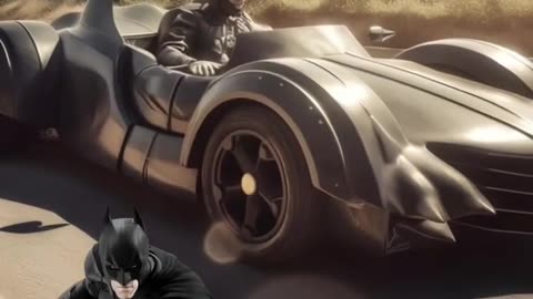 SuperHeroes driving super cars